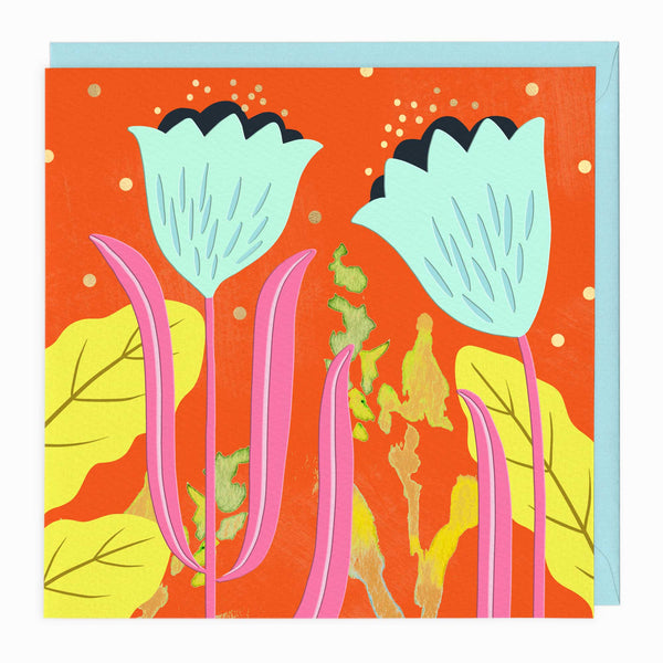 G271 - Modern Floral Tulip Art Card