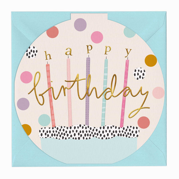 G322 - Candles & Confetti Birthday Card