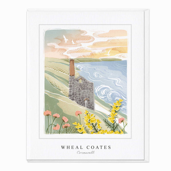 G332 - Wheal Coates Lino Art Card