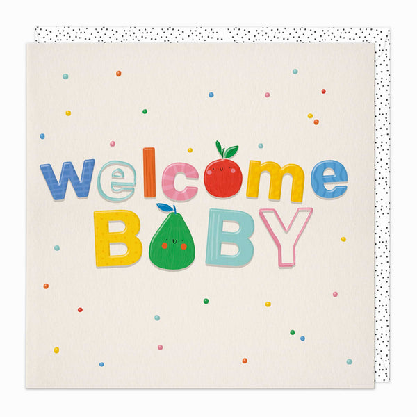 G338 - Welcome Baby Scallop Card