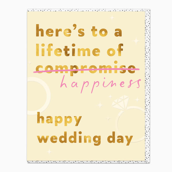 G481 - Lifetime of Happiness Wedding Card
