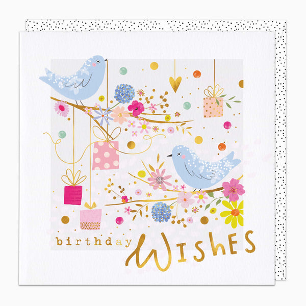 G565 - Birds & Presents Birthday Card