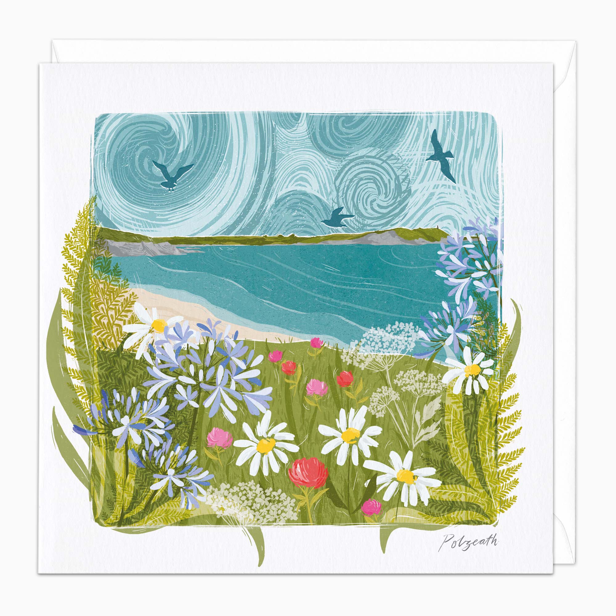 G586 - Polzeath Art Card
