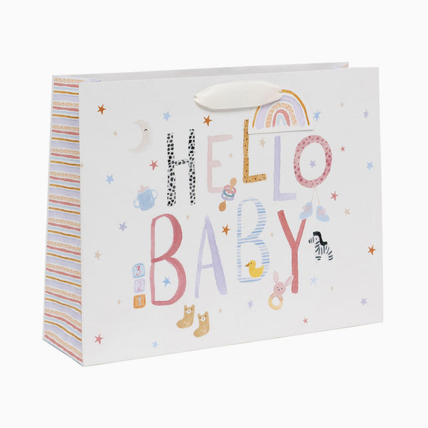 Gift Bag-GHC42 - Baby Pink Large Landscape Gift Bag-Glick
