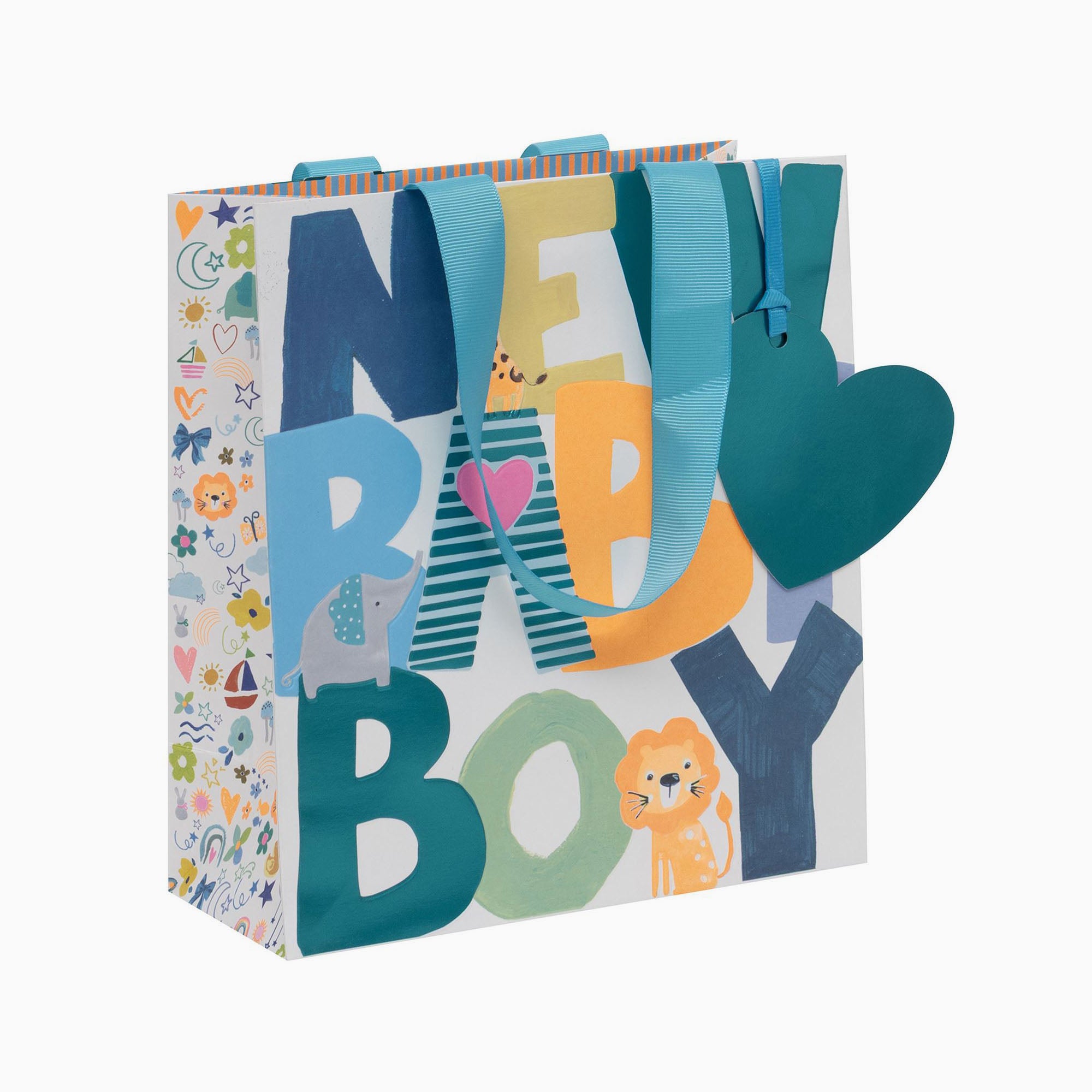 Gift Bag-GMP2628 - New Baby Boy Medium Gift Bag-Glick