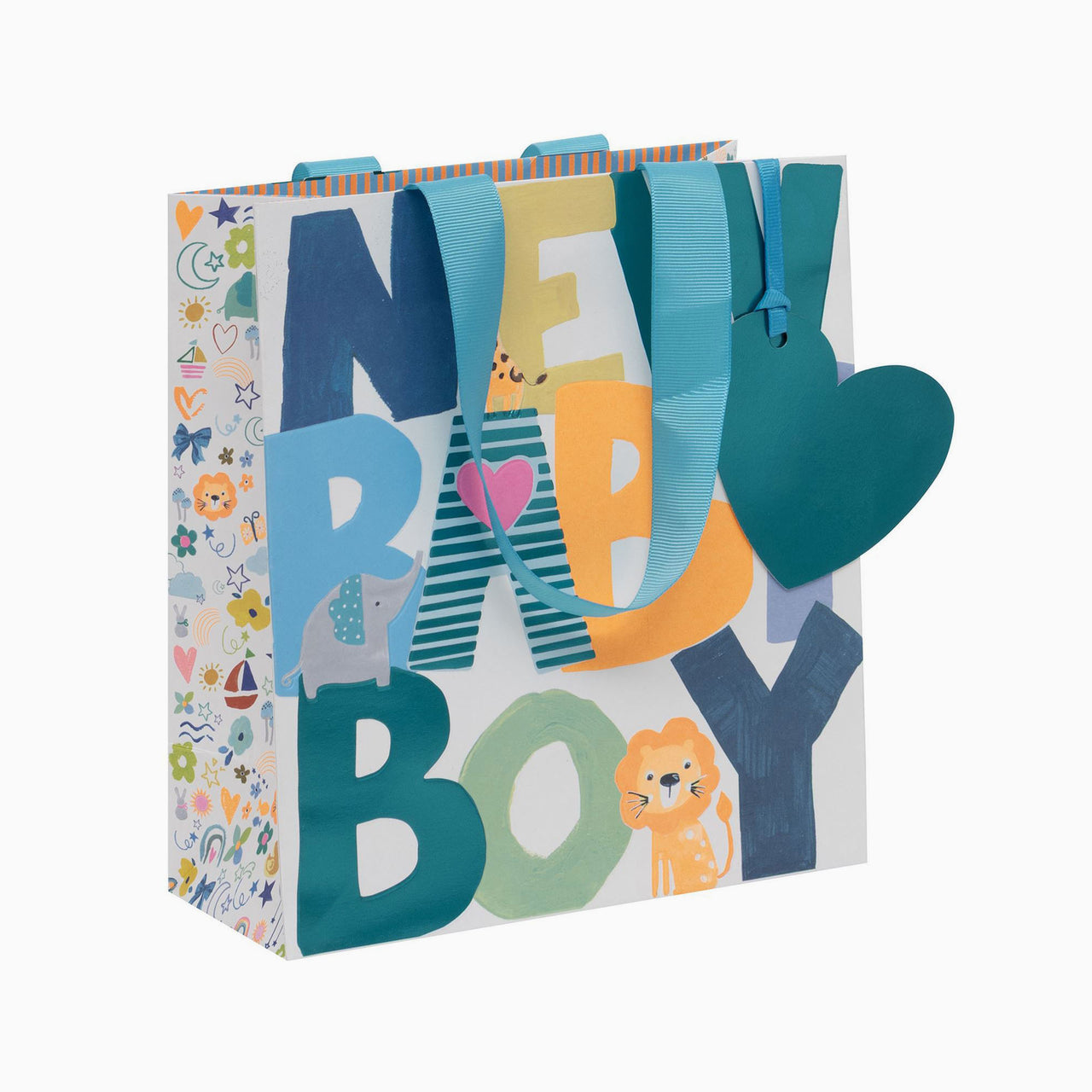 Gift Bag-GMP2628 - New Baby Boy Medium Gift Bag-Glick