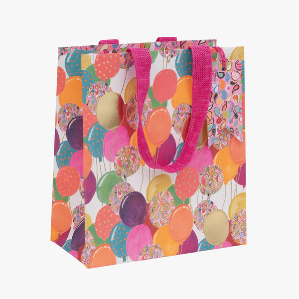 Gift Bag-GMPS146 - Pink Balloons Medium Gift Bag-Glick