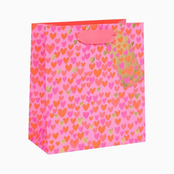 Gift Bag-GMPS160 - Love Hearts Medium Gift Bag-Glick