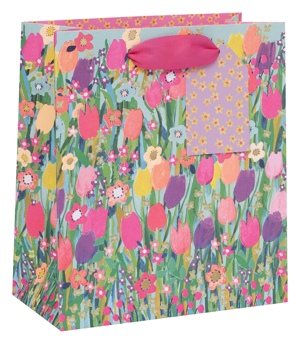 Gift Bag-GMPS161 - Tulip Meadow Medium Gift Bag-Glick