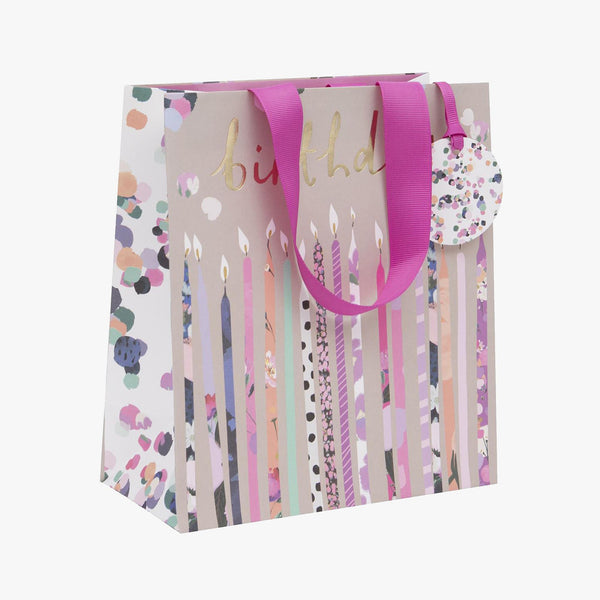 Gift Bag-GMST57 - Birthday Candles Medium Gift Bag-Glick
