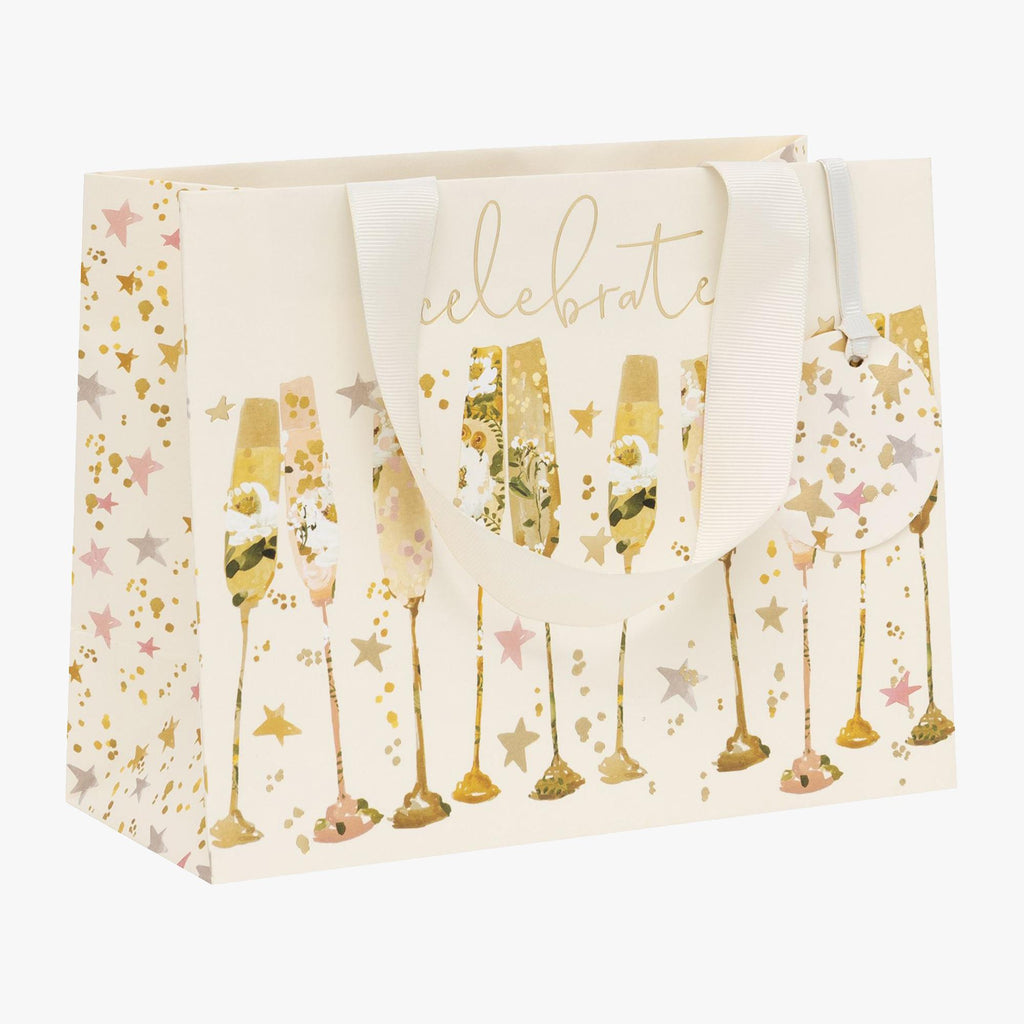 Gift Bag-GYST94 - Flutes Medium Gift Bag-Glick