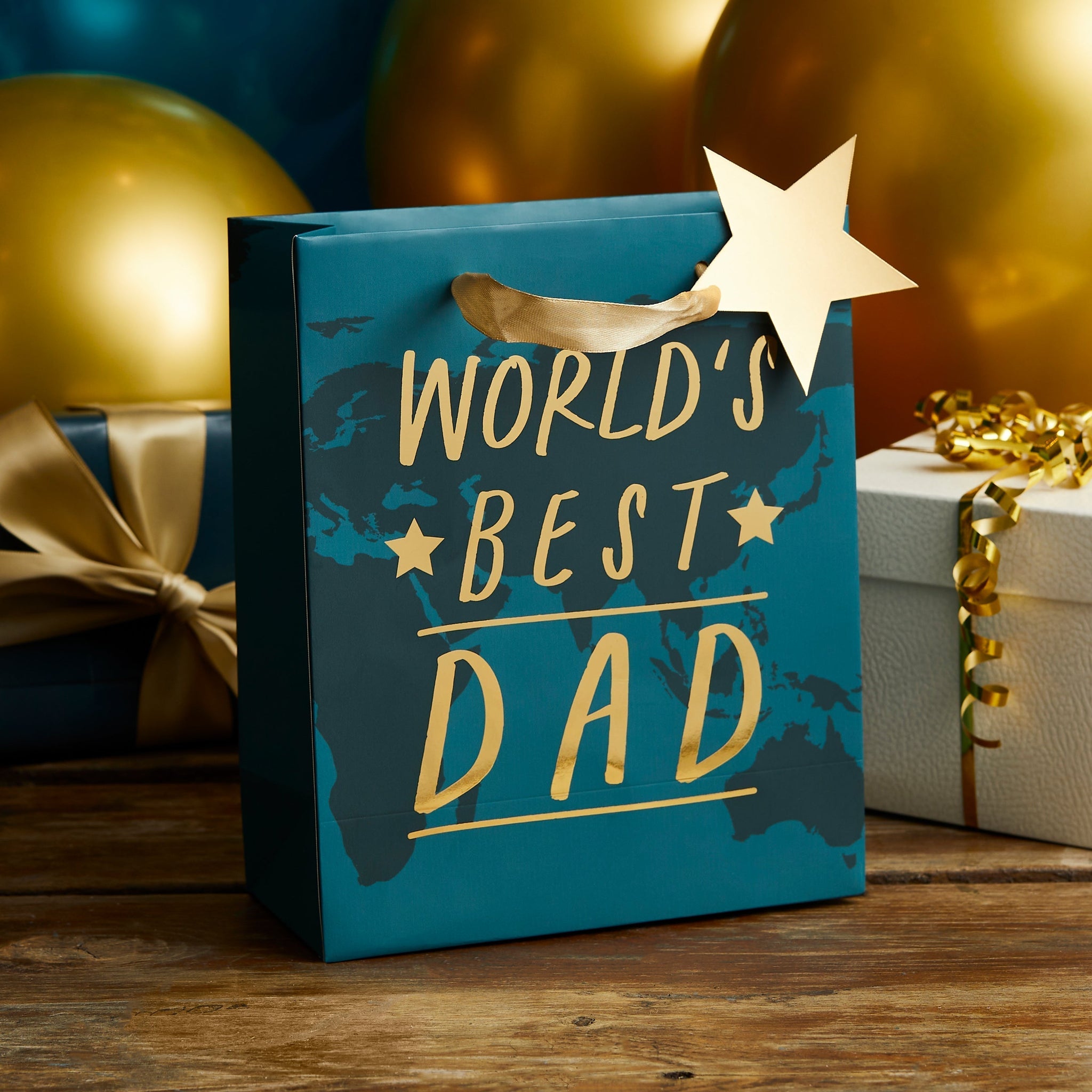 Gift Bag - HBBD114 - World's Best Dad Gift Bag - World's Best Dad Gift Bag - Whistlefish