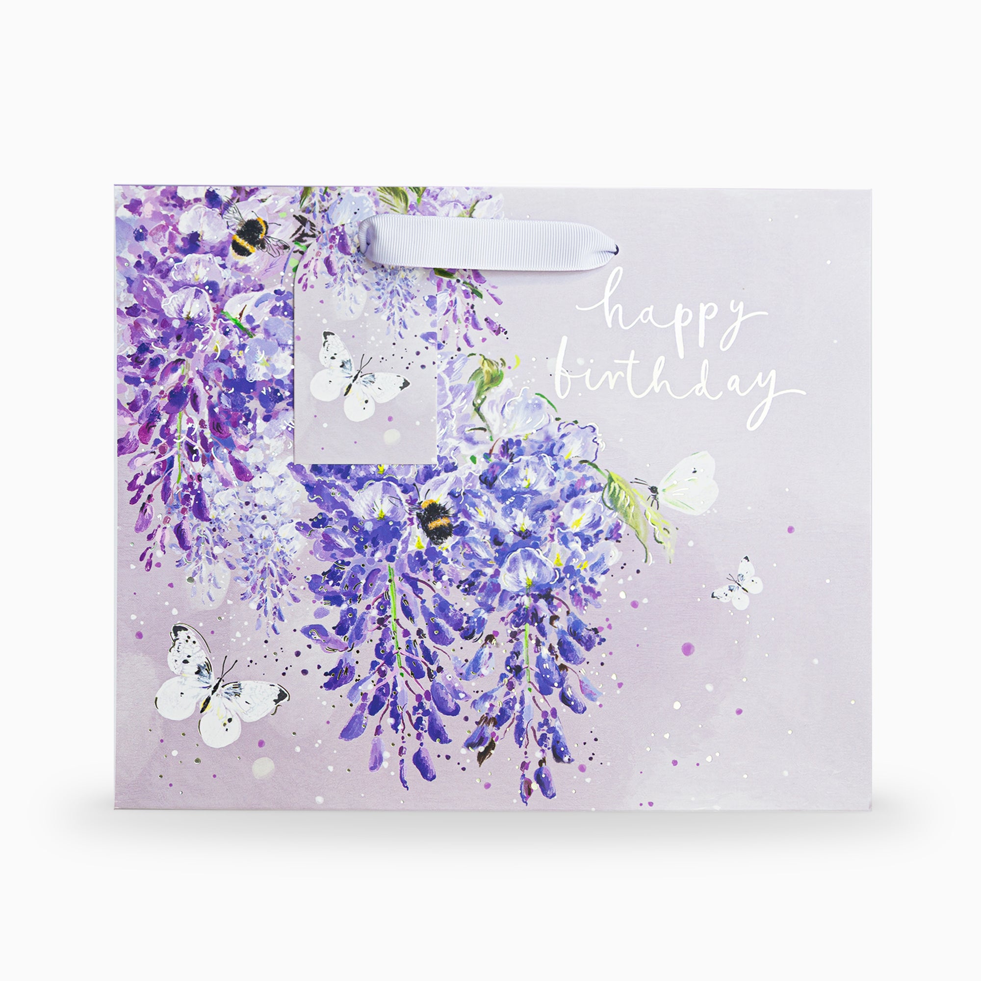 Gift Bag-WW01MB - Wisteria Wishes Medium Gift Bag-Whistlefish
