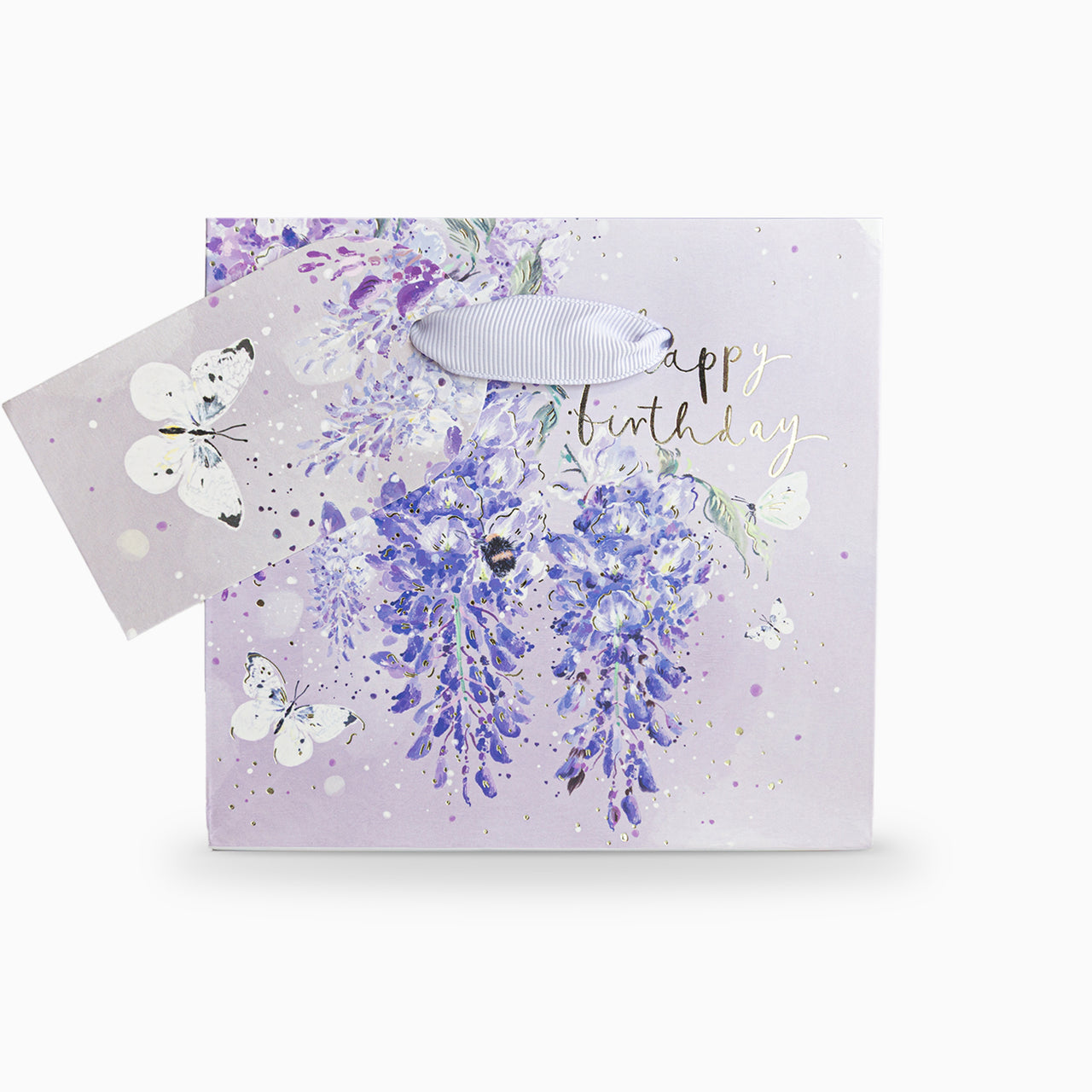 Gift Bag-WW01SB - Wisteria Wishes Small Gift Bag-Whistlefish