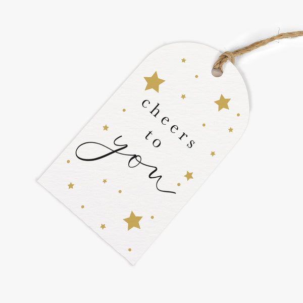 Gift Tag-GWT04 - Cheers To You Gift Tags (Pack of 6)-Whistlefish