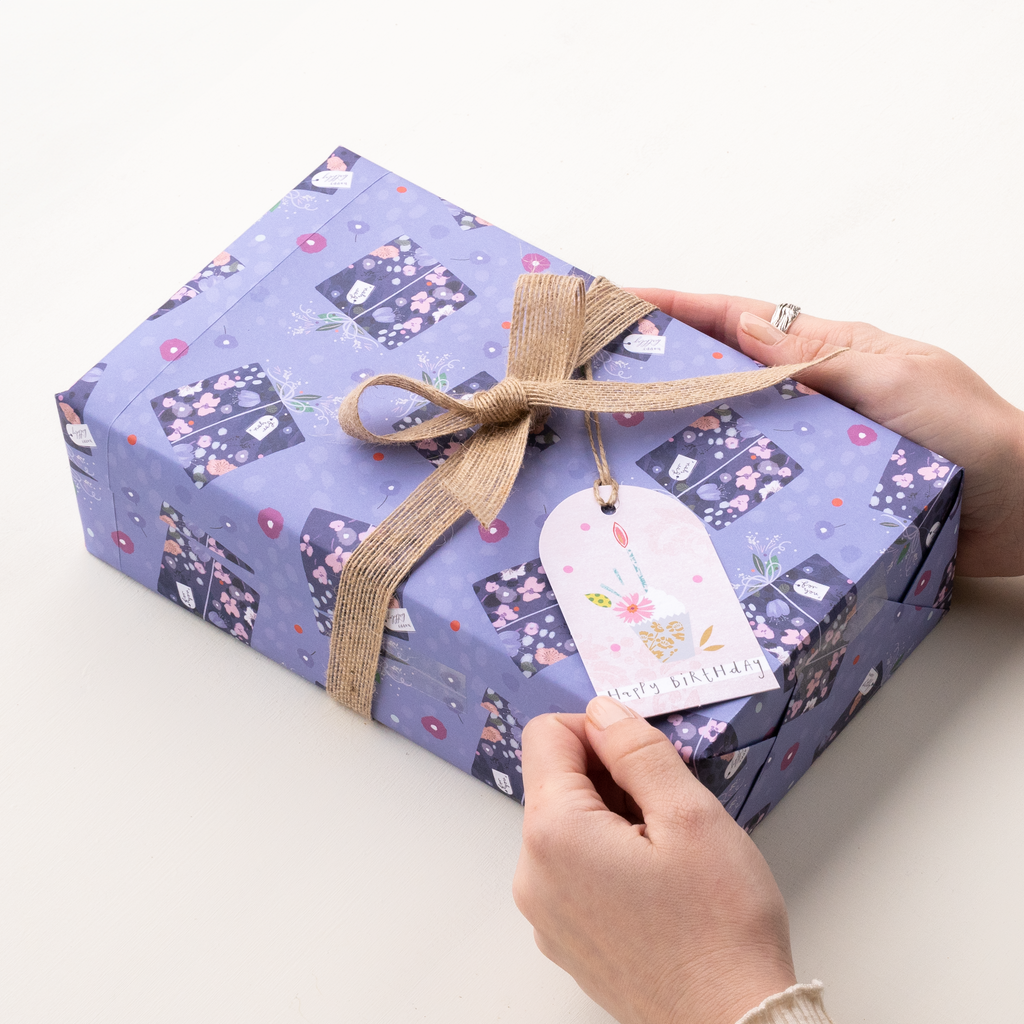 Gift Tag - GWT17 - Birthday Cupcake Gift Tags (Pack of 6) - Birthday Cupcake Gift Tag