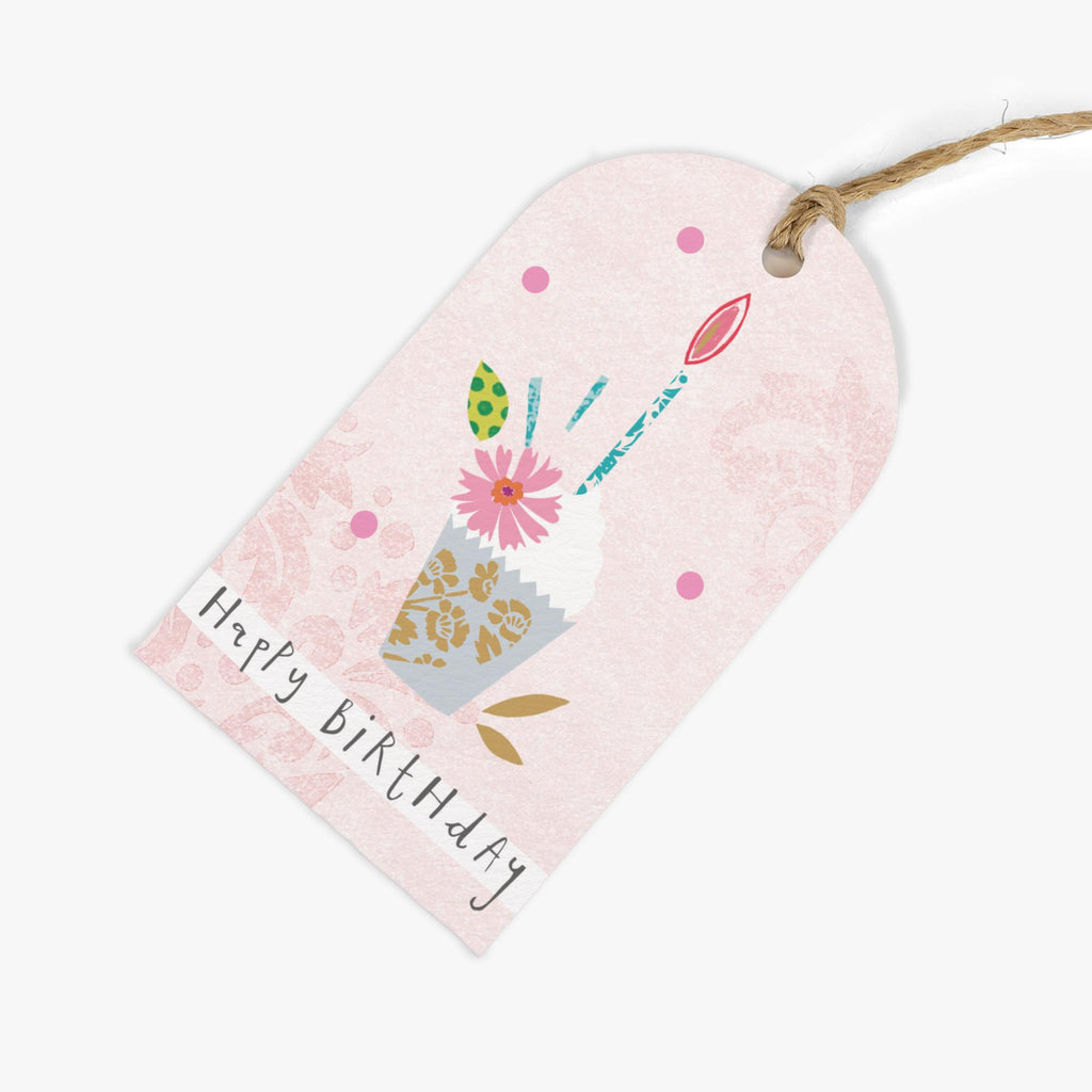 Gift Tag-GWT17 - Birthday Cupcake Gift Tags (Pack of 6)-Whistlefish