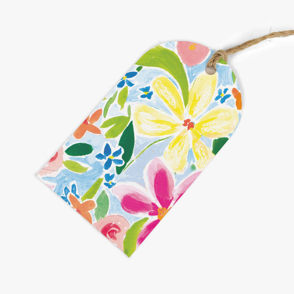 Gift Tag-GWT25 - Yellow Flower Gift Tags (Pack of 6)-Whistlefish