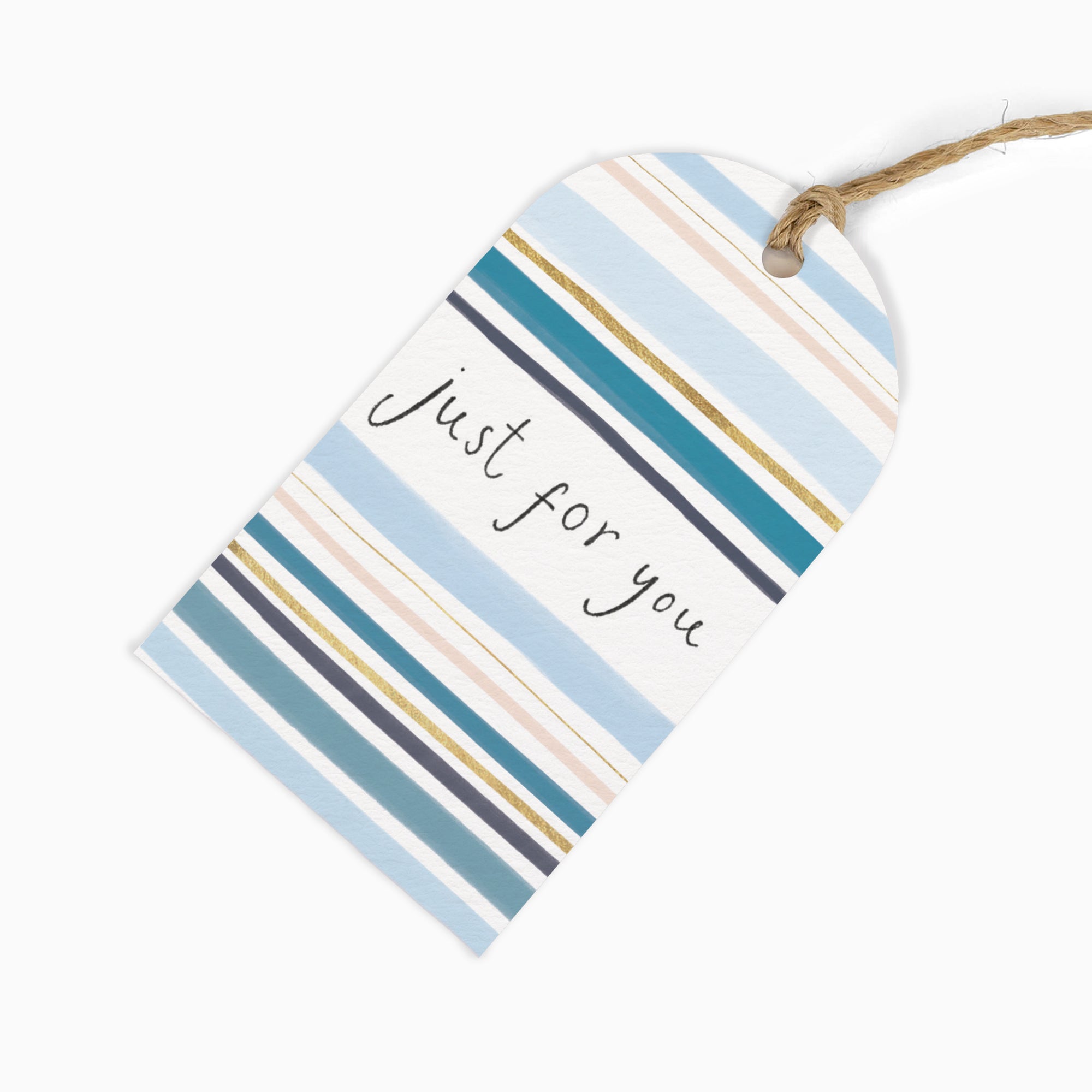 Gift Tag-GWT45 - Just For You Stripey Gift Tag-Whistlefish