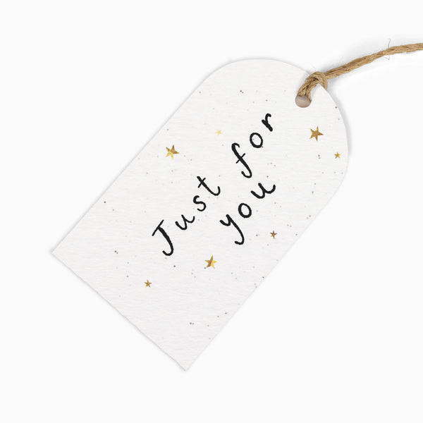 Gift Tag-GWT46 - Just For You Text Gift Tag-Whistlefish