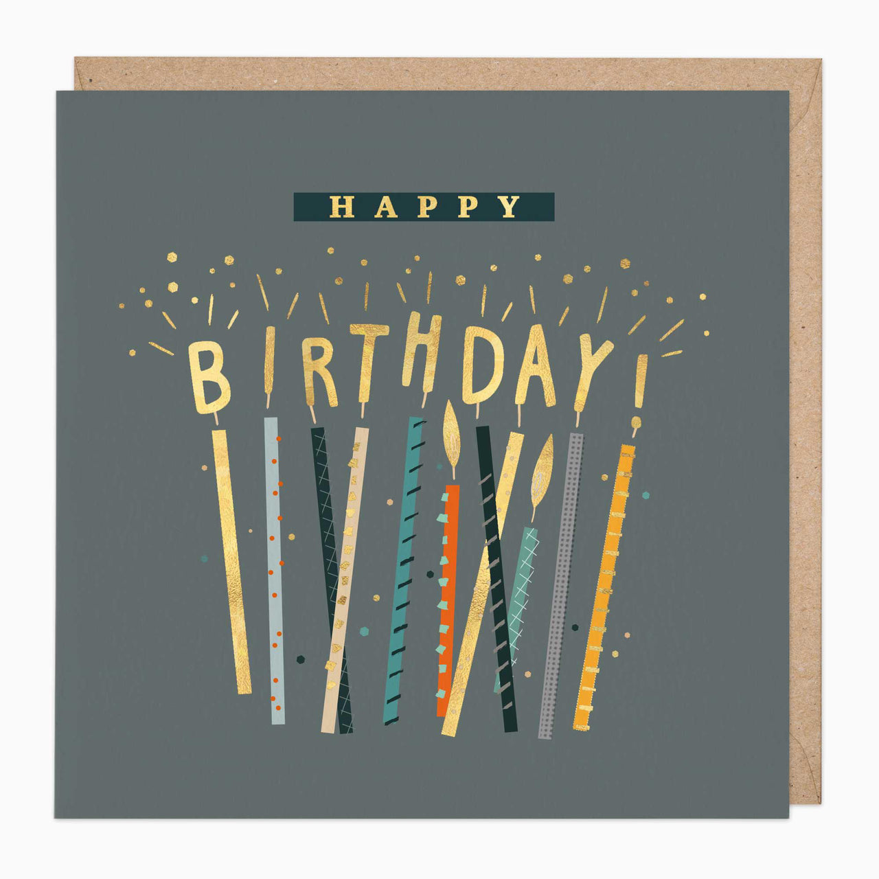 Greeting Card-D206 - Sparkling Candles Birthday Card-Whistlefish