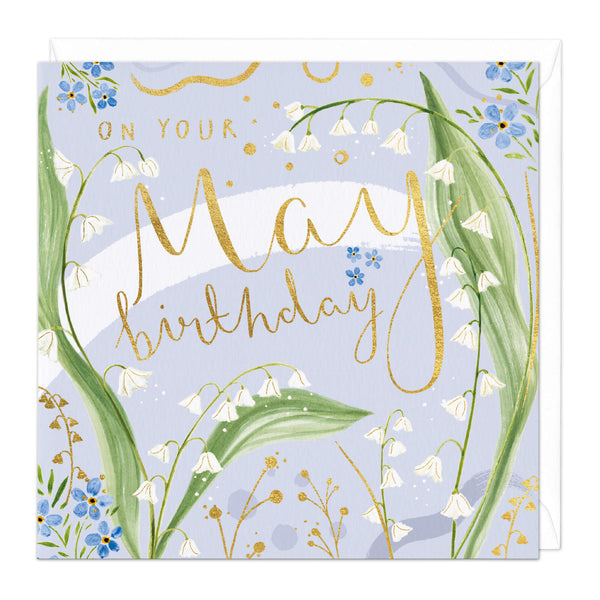 Greeting Card-D554 - On Your May Birthday Card-Whistlefish