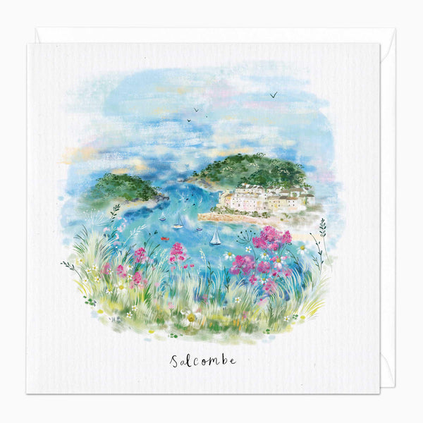 Greeting Card-E430 - Salcombe Art Card-Whistlefish