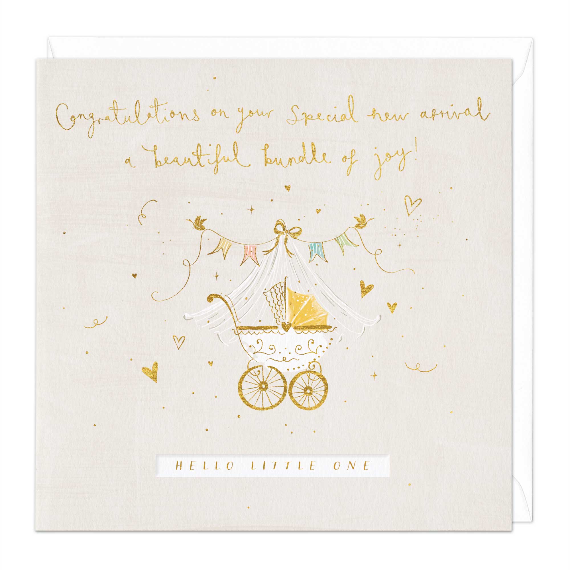 Greeting Card-E616 - Hello Little One Card-Whistlefish