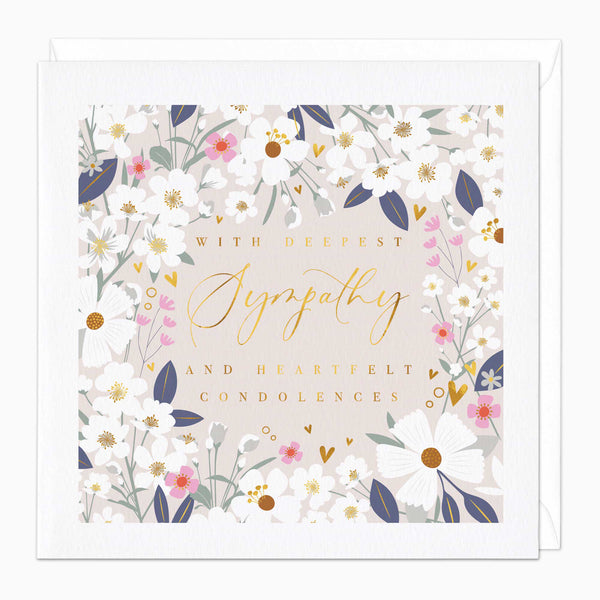 Greeting Card-E631 - Heartfelt Condolences Card-Whistlefish