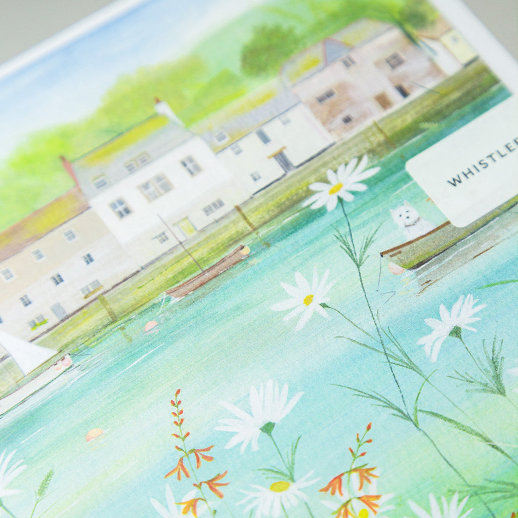 Greeting Card - E675 - Westie on a Boat - Westie on a Boat - Whistlefish