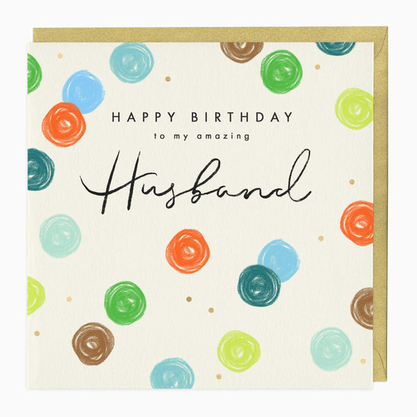 Greeting Card-E677 - Amazing Husband Birthday Card-Whistlefish