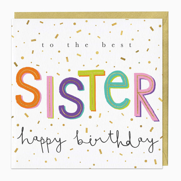 Greeting Card-E699 - The Best Sister Birthday Card-Whistlefish
