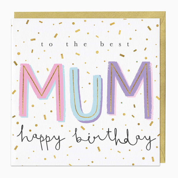 Greeting Card-E706 - The Best Mum Birthday Card-Whistlefish