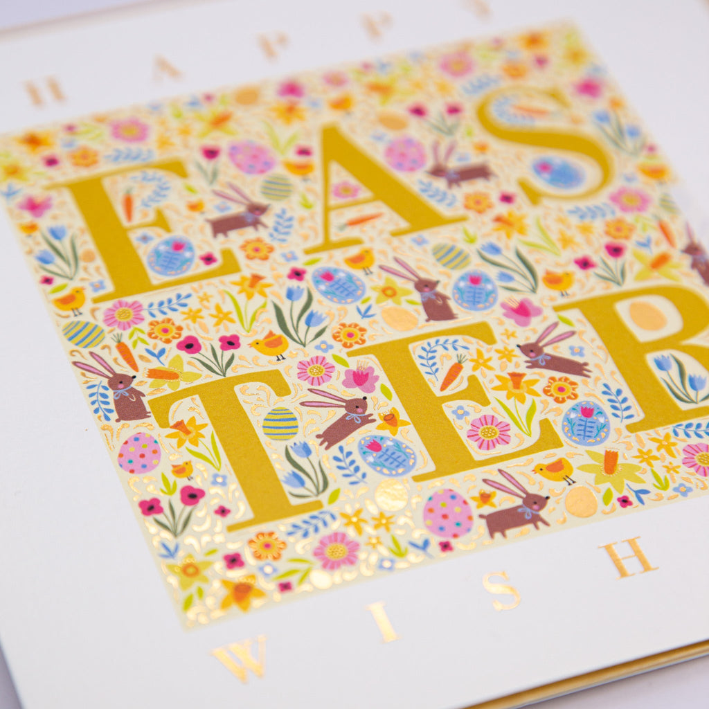 Greeting Card - E737 - Easter Letters Card - Easter Letters Card - Whistlefish