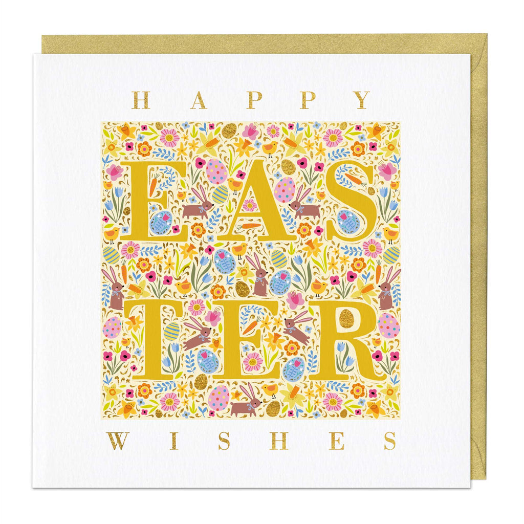 Greeting Card - E737 - Easter Letters Card - Easter Letters Card - Whistlefish