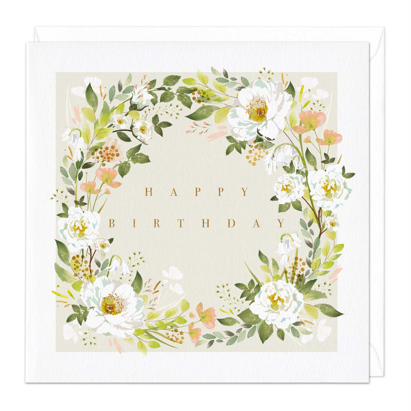 Greeting Card - E743 - Floral Elegance Birthday Card - Floral Elegance Birthday Card - Whistlefish