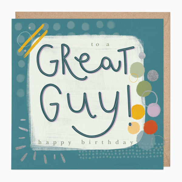 Greeting Card-E781 - Great Guy Birthday Card-Whistlefish