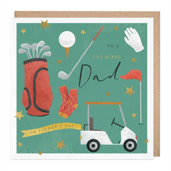 Greeting Card - E787 - Golf Enthusiast Father's Day Card - Golf Enthusiast Father's Day Card - Whistlefish