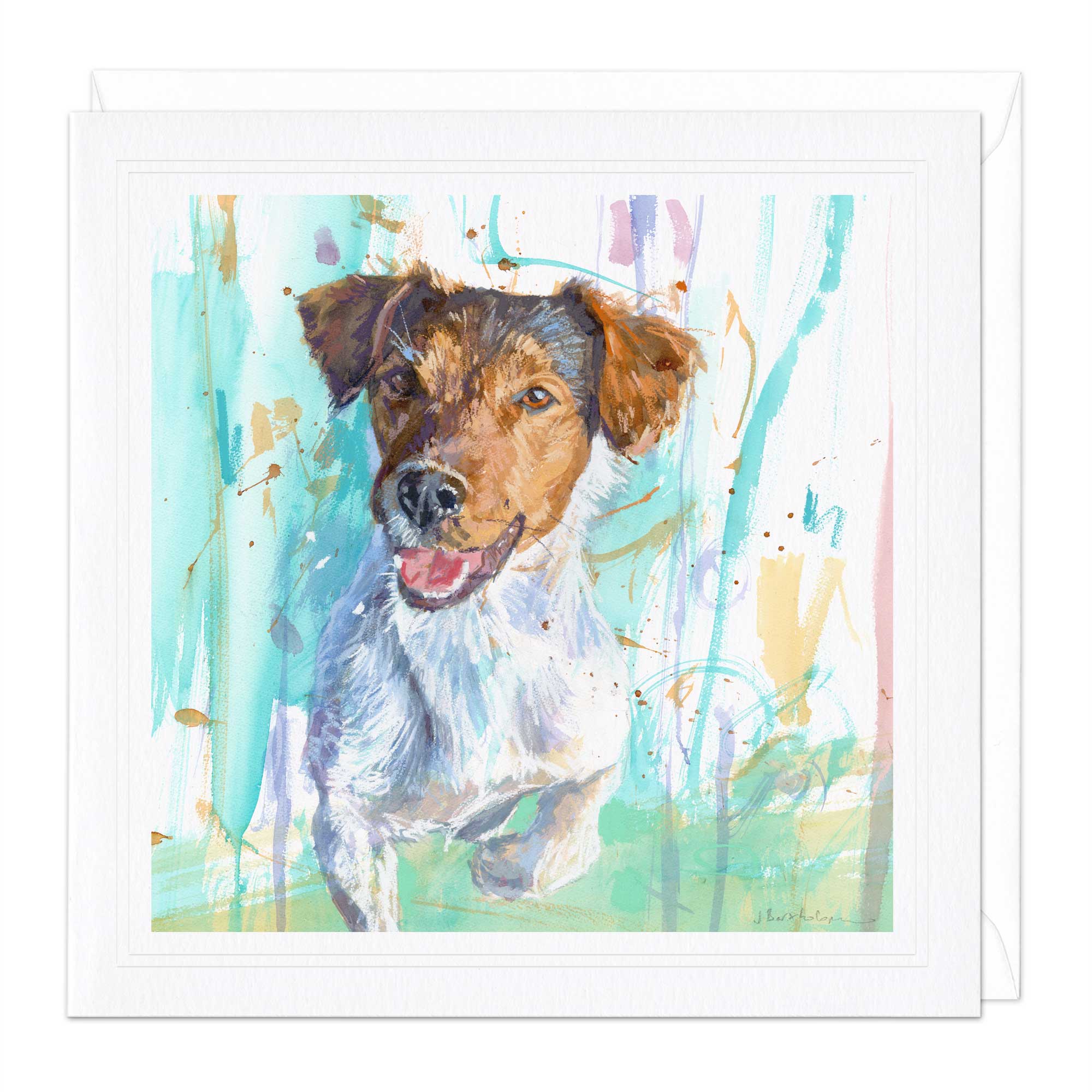 Greeting Card - F013 - New Jack Russell Art Card - New Jack Russell Art Card - Whistlefish