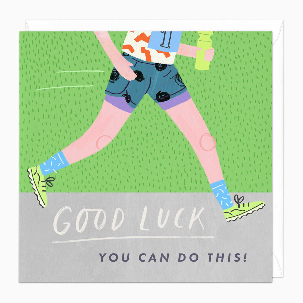 Greeting Card-F046 - Running Good Luck Card-Whistlefish