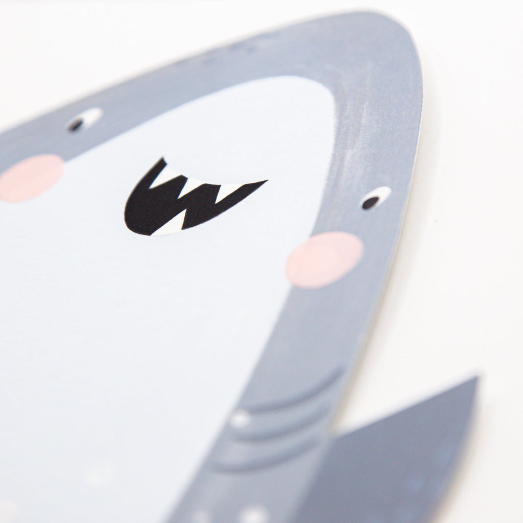 Greeting Card - F051 - Stevie The Shark Cut-Out Card - Stevie The Shark Cut-Out Card - Whistlefish