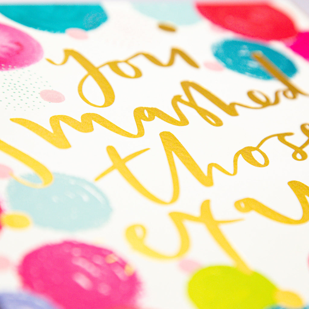 Greeting Card - F098 - Well Done Exams Card - You Smashed Those Exams Card - Whistlefish