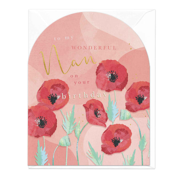 Greeting Card - F113 - Poppy Nan Birthday Arch Card - Poppy Nan Birthday Arch Card - Whistlefish