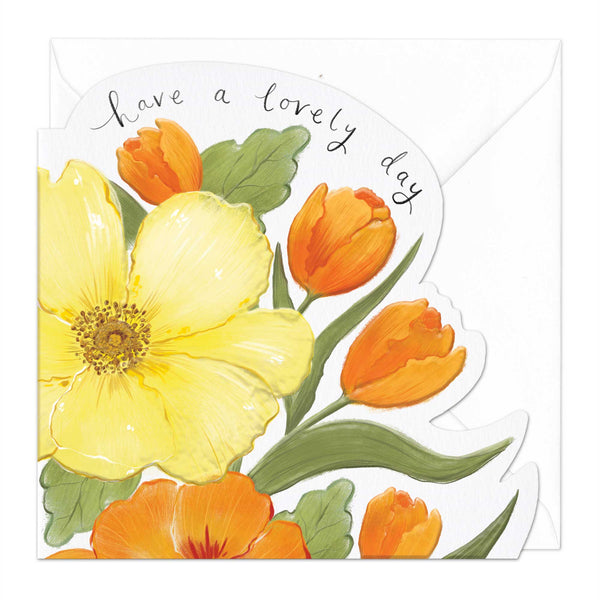 Greeting Card - F124 - Floral Bunch Birthday Card - Floral Bunch Birthday Card - Whistlefish