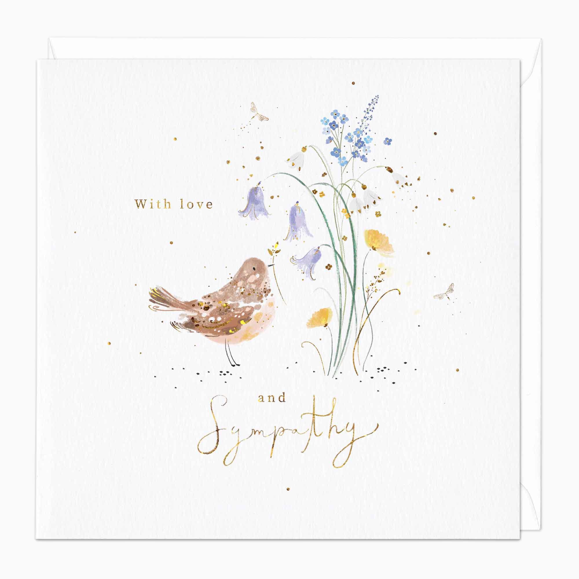 Greeting Card-F198 - With Love And Sympathy Card-Whistlefish