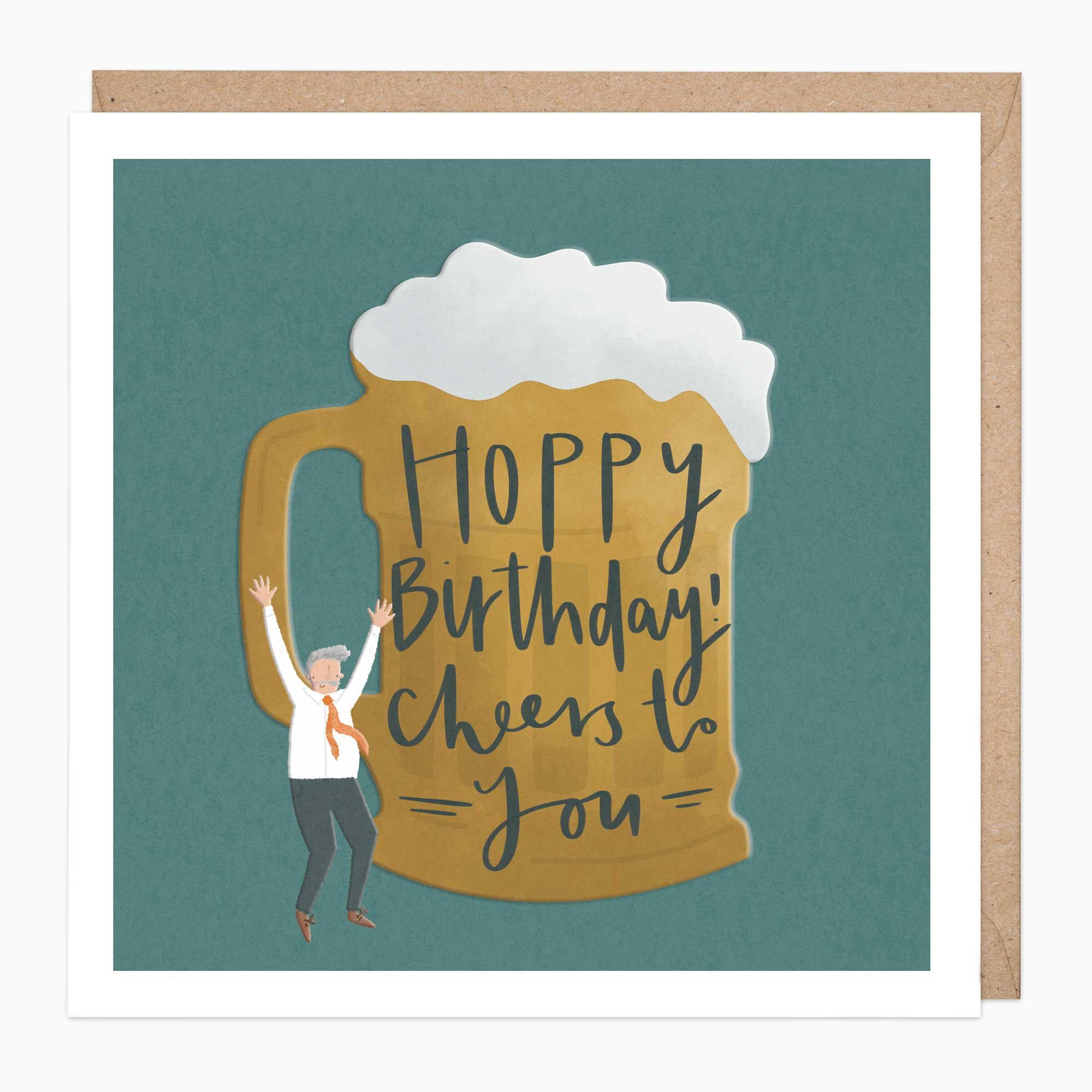 Greeting Card-F217 - Cheers To You Birthday Card-Whistlefish