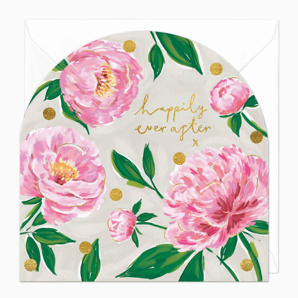 Greeting Card-F249 - Happily Ever After Floral Arch Card-Whistlefish