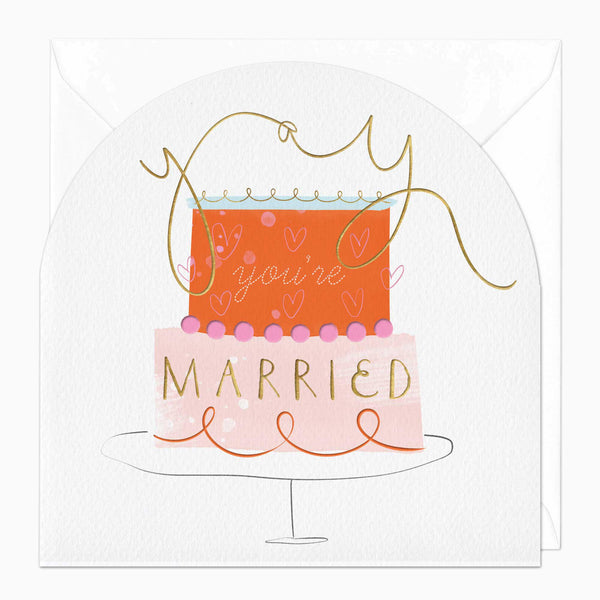 Greeting Card-F258 - Yay You're Married Wedding Card-Whistlefish