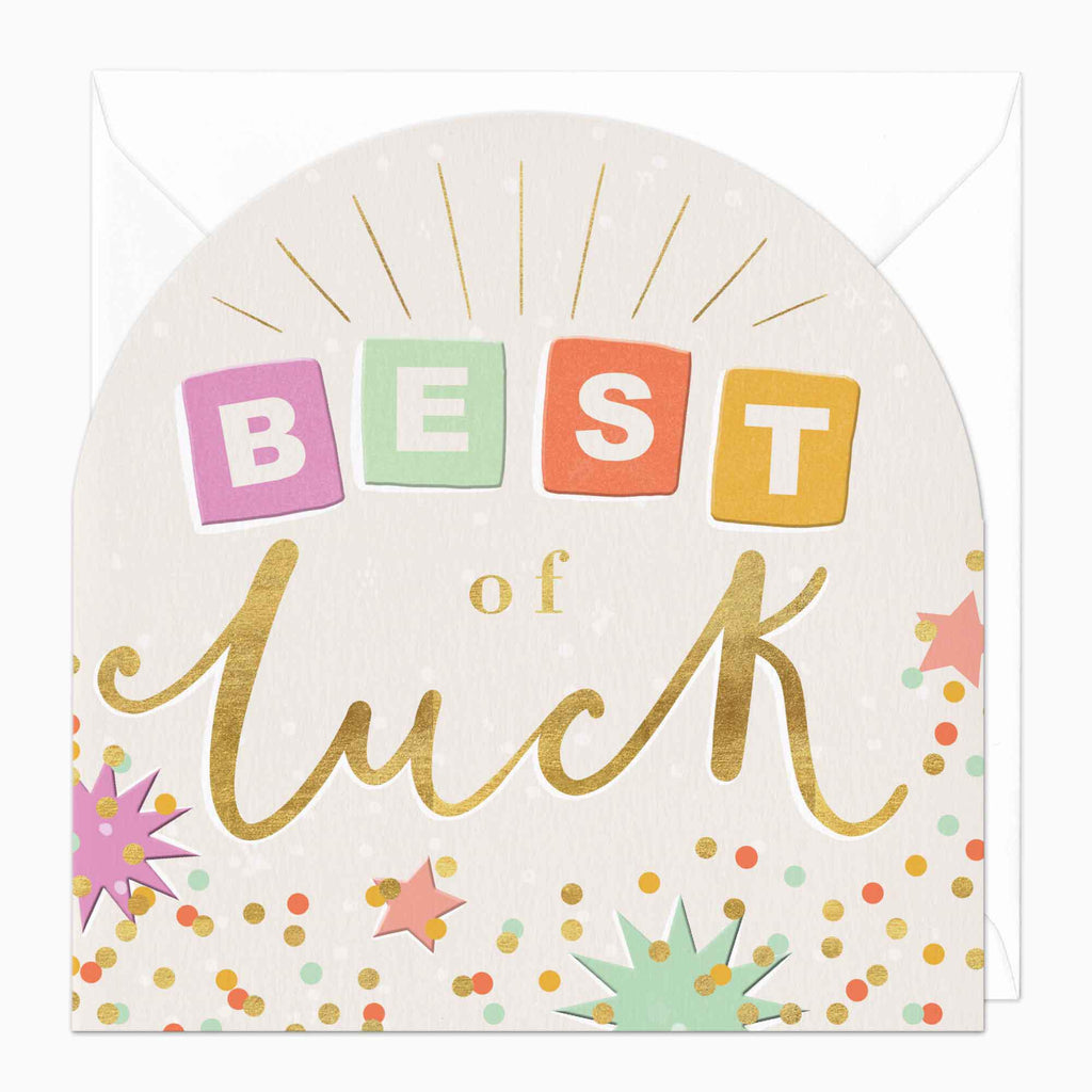 Greeting Card-F273 - Best Of Luck Arch Card-Whistlefish