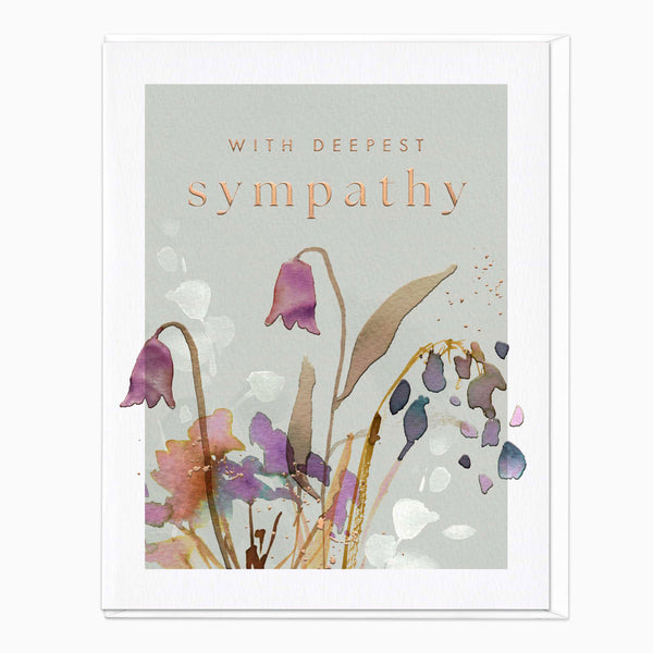 Greeting Card-F307 - Autumn Bells Sympathy Card-Whistlefish